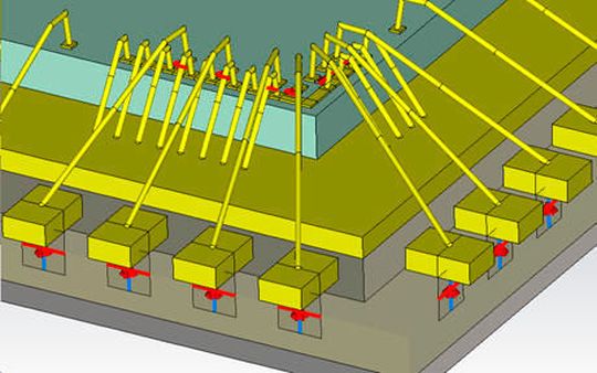 LLP-Gehäuse mit Downbonds