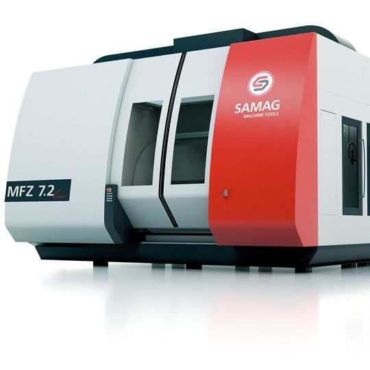 Erstmals zeigt Samag das mehrspindlige Bearbeitungszentrum MFZ 7.2 linear als variantenreichstes Modell der MFZ-Baureihe auf der EMO Hannover 2017. Erstmals zeigt Samag das mehrspindlige Bearbeitungszentrum MFZ 7.2 linear als variantenreichstes Modell der MFZ-Baureihe auf der EMO Hannover 2017.