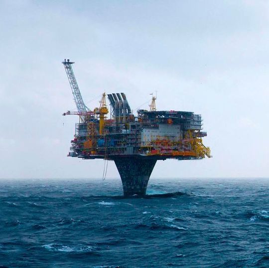 Draugen oil field in the Norwegian Sea is located approx. 150 km to the North of Kristiansund. Draugen oil field in the Norwegian Sea is located approx. 150 km to the North of Kristiansund.