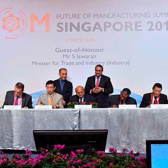The MoU being signed between the Agency for Science, Technology and Research, the National University of Singapore, GSK, Pfizer and MSD to kick start the launch of the PIPS initiative. The MoU being signed between the Agency for Science, Technology and Research, the National University of Singapore, GSK, Pfizer and MSD to kick start the launch of the PIPS initiative.