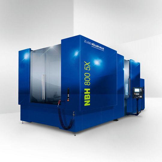 In Halle 14 an Stand G02 präsentiert Zuse Hüller Hille das neue horizontale 5-Achsen-Bearbeitungszentrum vom Typ NBH 800-5x. In Halle 14 an Stand G02 präsentiert Zuse Hüller Hille das neue horizontale 5-Achsen-Bearbeitungszentrum vom Typ NBH 800-5x.