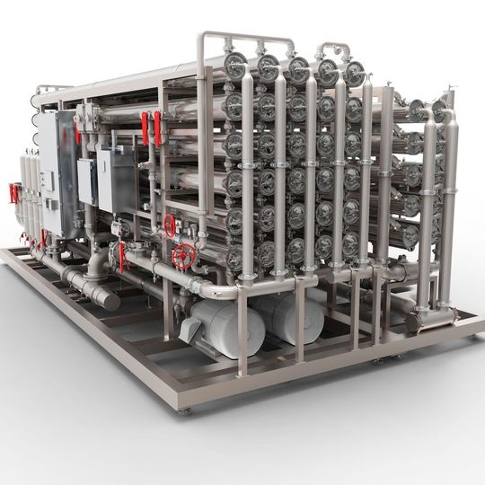 Bevpak is an ultrafiltration and reverse osmosis system for ingredient water production. Bevpak is an ultrafiltration and reverse osmosis system for ingredient water production.