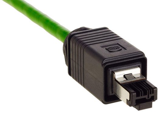 Der neue Push-Pull-Stecker von Harting für die aktuellen IEEE/EN-Standards. Der neue Push-Pull-Stecker von Harting für die aktuellen IEEE/EN-Standards.