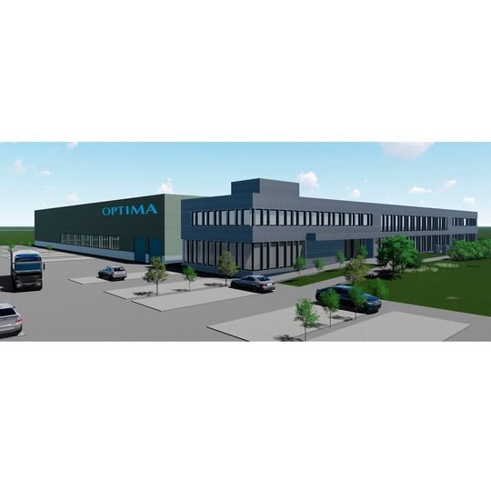 So soll Optimas Logistikzentrum der Zukunft aussehen. So soll Optimas Logistikzentrum der Zukunft aussehen.