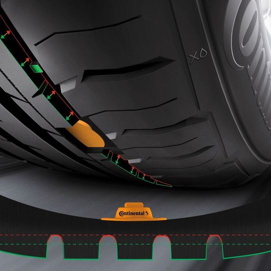 Zukünftige Reifendrucksensoren von Continental erkennen auch die Reifenprofiltiefe. Ist das Profil unter einen jeweils individuellen Grenzwert heruntergefahren, meldet die Bordelektronik, dass ein Reifenwechsel ansteht. Zukünftige Reifendrucksensoren von Continental erkennen auch die Reifenprofiltiefe. Ist das Profil unter einen jeweils individuellen Grenzwert heruntergefahren, meldet die Bordelektronik, dass ein Reifenwechsel ansteht.