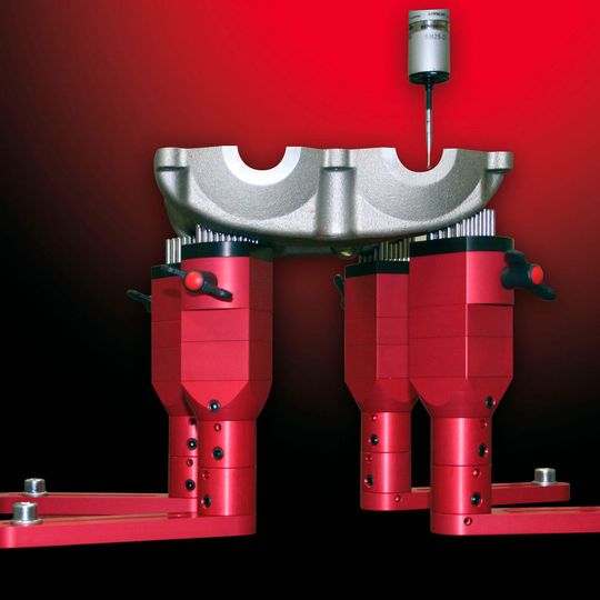 Modulares Formspannsystem zur Fixierung komplex geformter Werkstücke. Modulares Formspannsystem zur Fixierung komplex geformter Werkstücke.