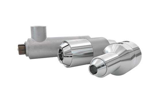 Die Adapter sind wahlweise mit einer pneumatischen V-Betätigung über Ventilknopf oder einer P-Betätigung für externe manuelle, halb- oder vollautomatische Ansteuerungen erhältlich. Die Adapter sind wahlweise mit einer pneumatischen V-Betätigung über Ventilknopf oder einer P-Betätigung für externe manuelle, halb- oder vollautomatische Ansteuerungen erhältlich.