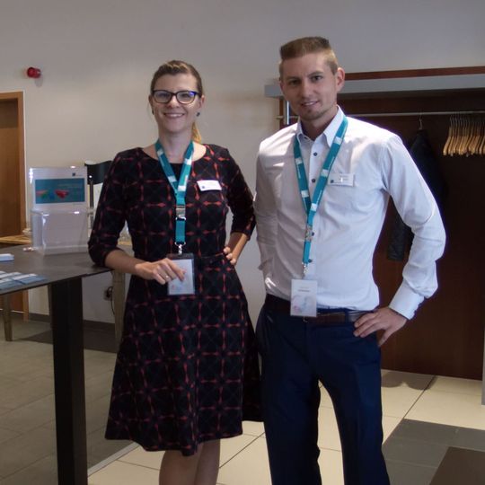 Upgrade-Day Münster: Anna Schleipfer-Chakhchoukh und Dominik Schlosser (beide C4B) freuen sich auf die Gäste. Upgrade-Day Münster: Anna Schleipfer-Chakhchoukh und Dominik Schlosser (beide C4B) freuen sich auf die Gäste.