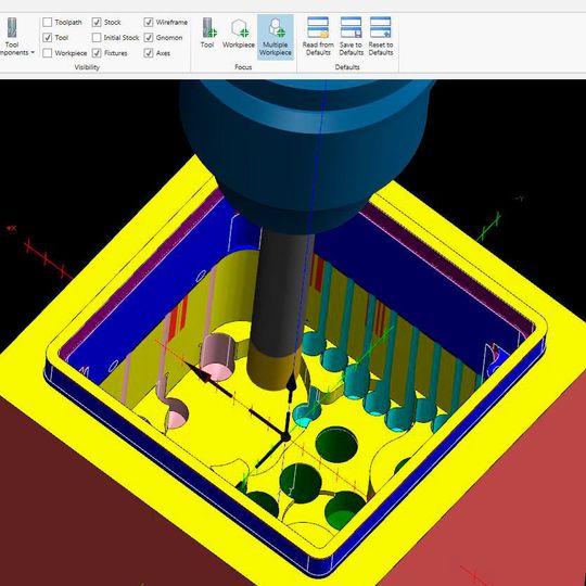 Dynamic milling toolpath for deep pocket. Dynamic milling toolpath for deep pocket.