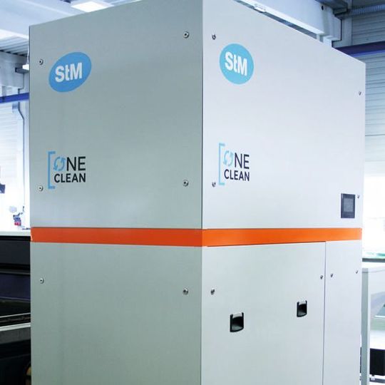 One-Clean-System mit Abrasiv-Recycling. One-Clean-System mit Abrasiv-Recycling.