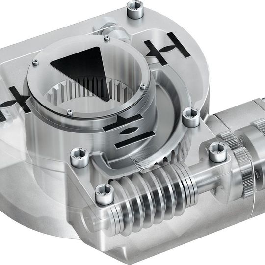 Mit den Schwenkgetrieben GQB bringt Auma eine neue, kompakte Getriebebaureihe für 90°-Anwendungen auf den Markt. Mit den Schwenkgetrieben GQB bringt Auma eine neue, kompakte Getriebebaureihe für 90°-Anwendungen auf den Markt.