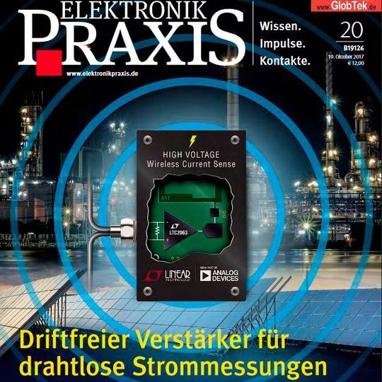ELEKTRONIKPRAXIS Ausgabe 20 erscheint am 19. Oktober und ist auch als pdf-Download und als ePaper verfügbar. ELEKTRONIKPRAXIS Ausgabe 20 erscheint am 19. Oktober und ist auch als pdf-Download und als ePaper verfügbar.