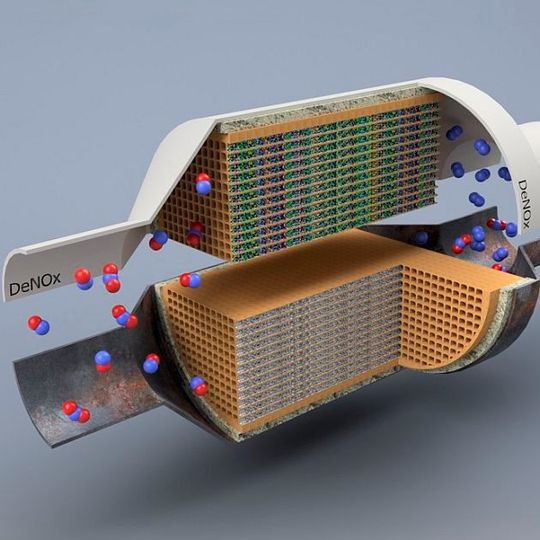 Der neuartige Denox-Kat soll so leistungsstark sein wie ein heutiges SCR-System. Der neuartige Denox-Kat soll so leistungsstark sein wie ein heutiges SCR-System.