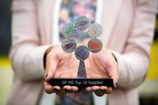 GF Machining Solutions nominiert FANUC als einen ihrer Top-10-Zulieferer 2017. GF Machining Solutions nominiert FANUC als einen ihrer Top-10-Zulieferer 2017.