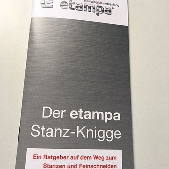 „Die Idee zu dem Stanz-Knigge ist entstanden, weil wir Stanzkunden und -interessierte zu einem guten Dialog und einem offenen Umgang mit dem Hersteller der Wahl auffordern möchten“, erklärt Hans Rudolf Haefeli, Inhaber, CEO und Präsident des Verwaltungsrats von Etampa. „Die Idee zu dem Stanz-Knigge ist entstanden, weil wir Stanzkunden und -interessierte zu einem guten Dialog und einem offenen Umgang mit dem Hersteller der Wahl auffordern möchten“, erklärt Hans Rudolf Haefeli, Inhaber, CEO und Präsident des Verwaltungsrats von Etampa.