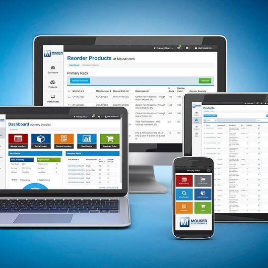 Mouser Inventory Management Tool: Via Browser oder App den Bestand stets im Blick. Mouser Inventory Management Tool: Via Browser oder App den Bestand stets im Blick.