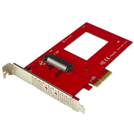 Der StarTech-Adapter ermöglicht den Einsatz von U.2-NVMe-SSDs in Systemen ohne U.2-Schnittstelle. Der StarTech-Adapter ermöglicht den Einsatz von U.2-NVMe-SSDs in Systemen ohne U.2-Schnittstelle.