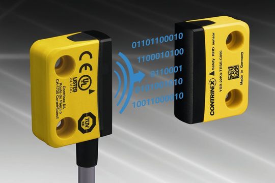 Der neue RFID-kodierte Sicherheits-Sensor von Contrinex entspricht der Kategorie 4 gemäß ISO 13849-1 und eignet sich für die Überwachung von Schutztüren, Hauben oder Abdeckungen. Der neue RFID-kodierte Sicherheits-Sensor von Contrinex entspricht der Kategorie 4 gemäß ISO 13849-1 und eignet sich für die Überwachung von Schutztüren, Hauben oder Abdeckungen.