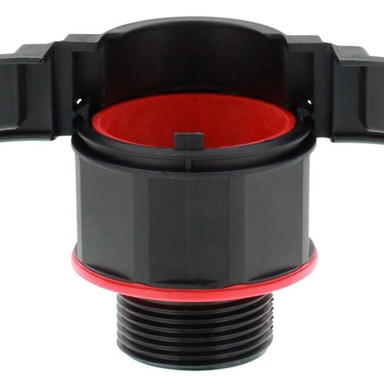 Die Brace-Fitting-Verschraubung aus Kunststoff verfügt laut Hersteller über einen einfachen Klappmechanismus und eine eingespritzte Dichtung, die auch von außen gut sichtbar ist. Die Brace-Fitting-Verschraubung aus Kunststoff verfügt laut Hersteller über einen einfachen Klappmechanismus und eine eingespritzte Dichtung, die auch von außen gut sichtbar ist.