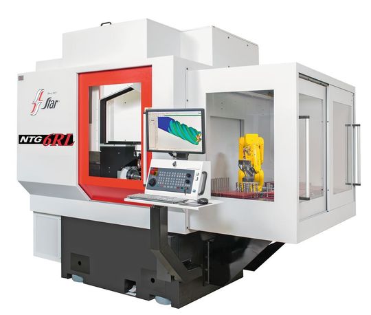 La nouvelle affûteuse 5 axes linéaires NTG 6RL de Star Cutter est entièrement basée sur la puissante plate-forme CNC Flexium+ de NUM. La nouvelle affûteuse 5 axes linéaires NTG 6RL de Star Cutter est entièrement basée sur la puissante plate-forme CNC Flexium+ de NUM.