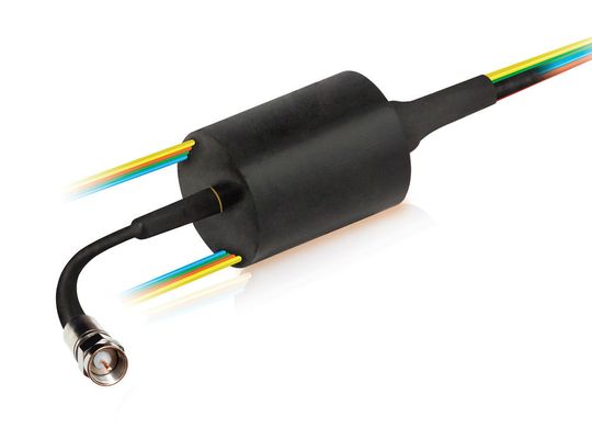 Der Schleifring SVTS A ist für die Übertragung von Videosignalen mit bis zu 3 Gbps und 3 GHz geeignet. Der Schleifring SVTS A ist für die Übertragung von Videosignalen mit bis zu 3 Gbps und 3 GHz geeignet.