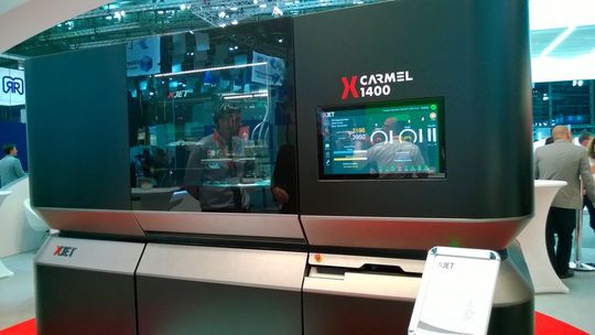 XJet stellte auf der formnext 2017 das additive Fertigungssystem Carmel 1400 vor. XJet stellte auf der formnext 2017 das additive Fertigungssystem Carmel 1400 vor.