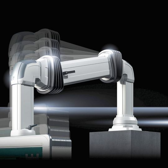 Ergonomische Bedienterminals müssen sich für unterschiedlich großes Bedienpersonal auch einfach höhenverstellbar positionieren lassen. Ergonomische Bedienterminals müssen sich für unterschiedlich großes Bedienpersonal auch einfach höhenverstellbar positionieren lassen.