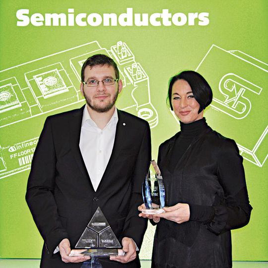 TSC-Award: René Bernewski (links) und Biljana Čivčić von Schukat bei der Award-Verleihung TSC-Award: René Bernewski (links) und Biljana Čivčić von Schukat bei der Award-Verleihung