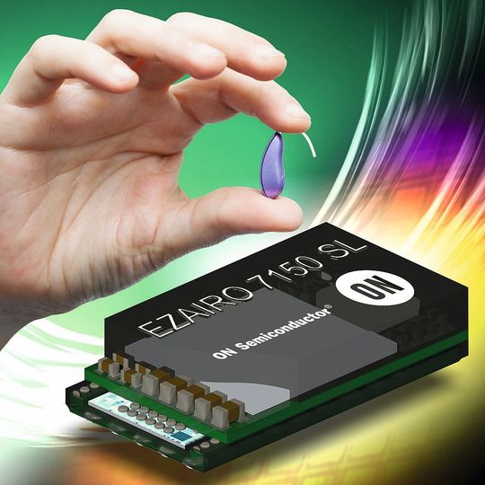 Für die Entwicklung von Hörgeräten bietet ON Semiconductor eine Entwicklungssuite auf Basis des DSP Ezario 7100. Für die Entwicklung von Hörgeräten bietet ON Semiconductor eine Entwicklungssuite auf Basis des DSP Ezario 7100.