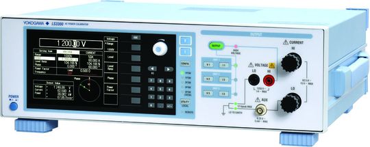 Der LS3300 von Yokogawa kalibriert Leistungsmessgeräte und -analysatoren mit Genauigkeiten von 0,15 Prozent. Der LS3300 von Yokogawa kalibriert Leistungsmessgeräte und -analysatoren mit Genauigkeiten von 0,15 Prozent.