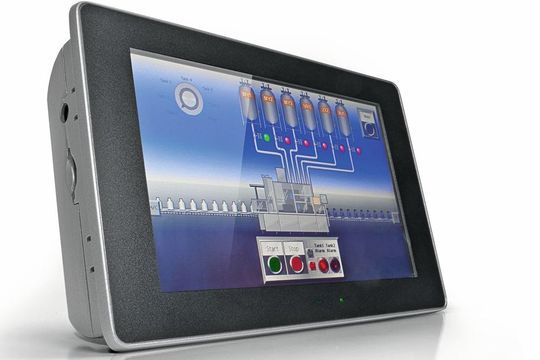 Welotec bietet zu seinem System auch Bediengeräte mit Eingabemöglichkeiten und Anzeigefunktionen am übersichtlichen Display an.