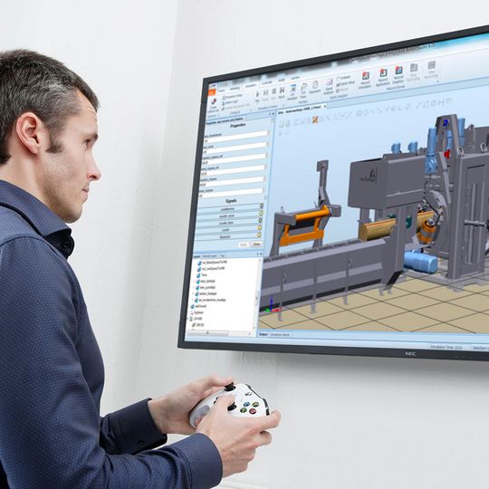 Mit der virtuelle Inbetriebnahme lassen sich Kosten und Zeit beim Engineering von Automatisierungssystemen einsparen. Mit der virtuelle Inbetriebnahme lassen sich Kosten und Zeit beim Engineering von Automatisierungssystemen einsparen.