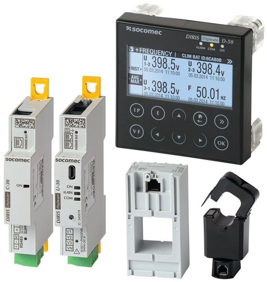 Für die Gewächshaus-Testanlage wurden Komponenten der Messlösung Diris Digiware zu einem System mit 36 Messpunkten sowie einer Anzeigeeinheit und einer Kommunikationseinheit zusammengestellt.