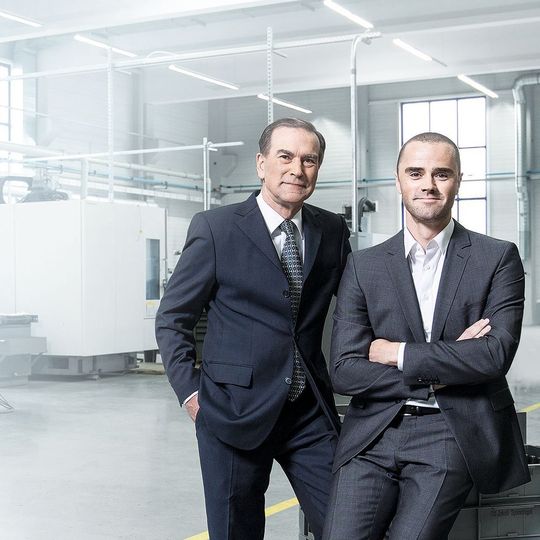 Geschäftsführer Frank Jakob (rechts) und Firmengründer Ludwig Jakob. Geschäftsführer Frank Jakob (rechts) und Firmengründer Ludwig Jakob.