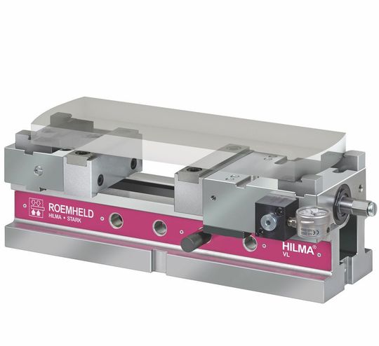 Beim auf der Metav von Römheld präsentierten Maschinenschraubstock des Typs Vario Line von Hilma lassen sich, wie es heißt, die magnetisch fixierten Wechselbacken im Handumdrehen in Sekundenschnelle wechseln. Beim auf der Metav von Römheld präsentierten Maschinenschraubstock des Typs Vario Line von Hilma lassen sich, wie es heißt, die magnetisch fixierten Wechselbacken im Handumdrehen in Sekundenschnelle wechseln.