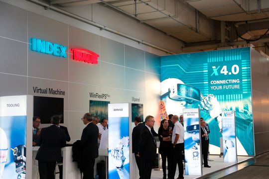La grande exposition supra nationale des moyens de production, avec le stand Index Traub au salon EMO 2017. La grande exposition supra nationale des moyens de production, avec le stand Index Traub au salon EMO 2017.