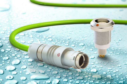 Wasserdichte Rundsteckverbinder T-Serie aus der Push-Pull Steckverbinderfamile Y-Circ P. Wasserdichte Rundsteckverbinder T-Serie aus der Push-Pull Steckverbinderfamile Y-Circ P.