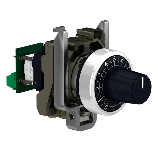 Die neuen Potentiometer von Schneider Elekctric sind hitzeresistent, schlagfest und schnell montiert. Die neuen Potentiometer von Schneider Elekctric sind hitzeresistent, schlagfest und schnell montiert.