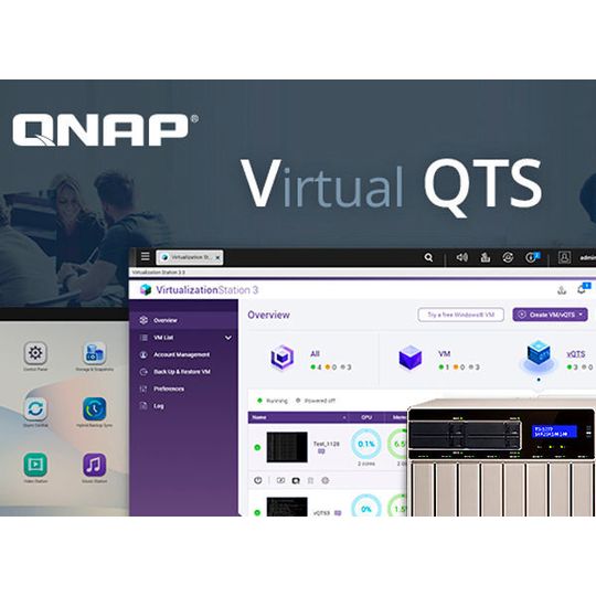 Qnap vQTS ist ab sofort verfügbar. Qnap vQTS ist ab sofort verfügbar.