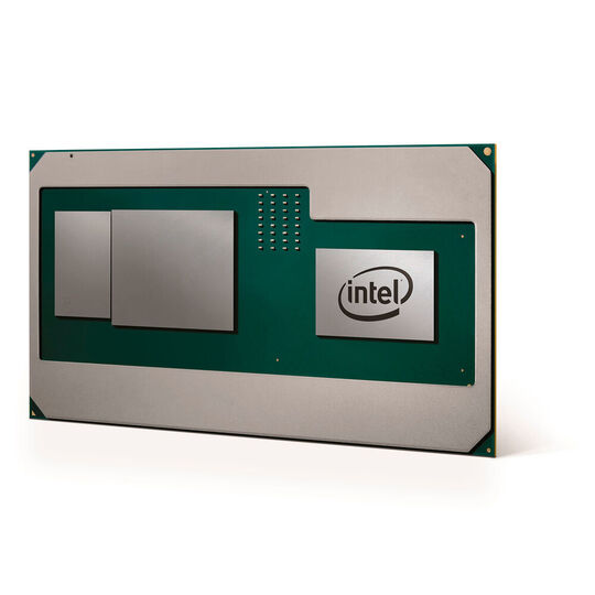Il processore Kaby Lake G di Intel con quattro core di processore integra una GPU Radeon Vega di AMD con memoria HBM2 su un modulo comune.