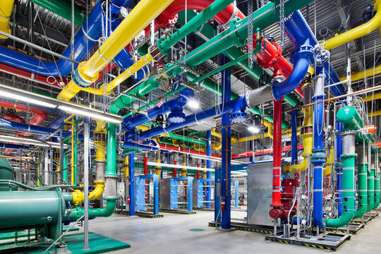 ... in termini di colore, i data center di Google...