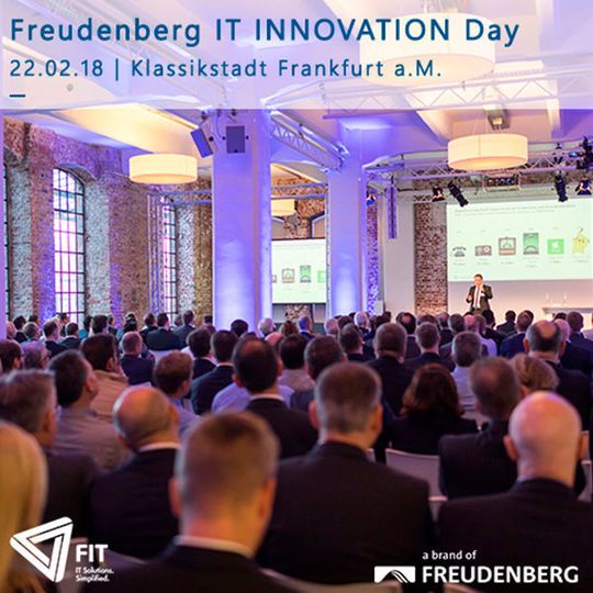 Freudenberg IT lädt zum Customer Innovation Day 2018. Freudenberg IT lädt zum Customer Innovation Day 2018.
