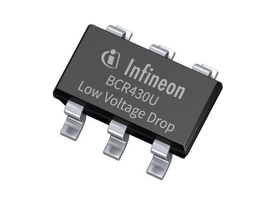 Der lineare LED-Treiber BCR430U benötigt keinen externen Leistungstransistor. Der lineare LED-Treiber BCR430U benötigt keinen externen Leistungstransistor.