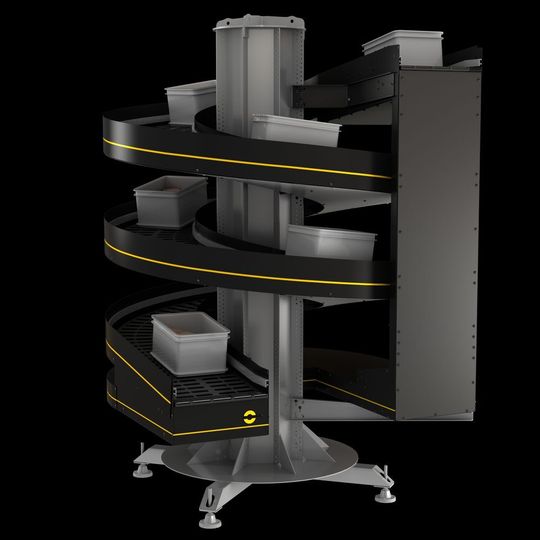Kommt im Sommer 2018: der neue Spiral Lift von Interroll.