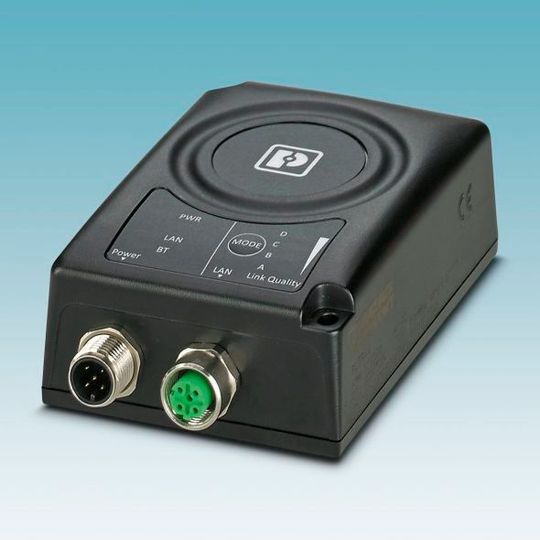 Mit dem Ethernet Port Adapter können ethernetfähige Automatisierungsgeräte über Wireless LAN oder Bluetooth drahtlos in rauer Industrieumgebung mit dem Steuerungsnetzwerk kommunizieren. Mit dem Ethernet Port Adapter können ethernetfähige Automatisierungsgeräte über Wireless LAN oder Bluetooth drahtlos in rauer Industrieumgebung mit dem Steuerungsnetzwerk kommunizieren.