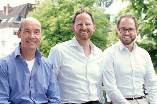 Werner Nelz-Böttcher (CSO), Henner Heistermann (CEO) e Sven Grimminger (CTO)