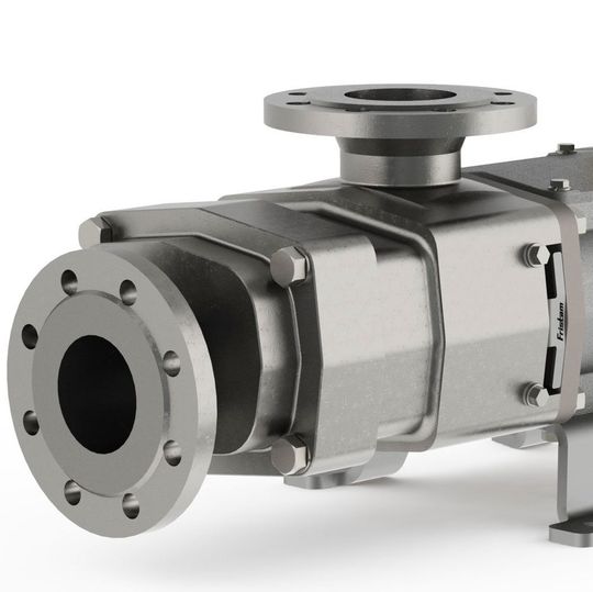 Im Bild: eine Schraubenspindelpumpe FDS für industrielle Anwendungen in der Chemie und Petrochemie. Im Bild: eine Schraubenspindelpumpe FDS für industrielle Anwendungen in der Chemie und Petrochemie.