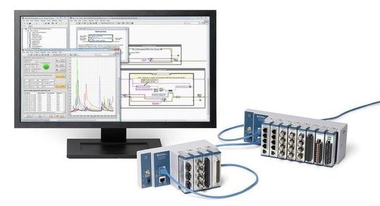 NI cDAQ-9185 und NI cDAQ-9189 mit zeitbasierender Synchronisation NI cDAQ-9185 und NI cDAQ-9189 mit zeitbasierender Synchronisation