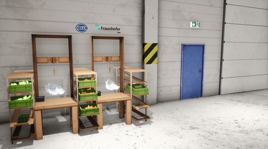 Wenn ein Papp-Prototyp digitalisiert wird: Bei dem Automobilzulieferer Hella werden künftig Scheinwerfer-Bauteile auf den Arbeitsplätzen via Augmented Reality angezeigt.