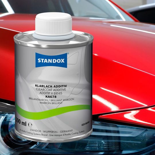 Standox bietet für den Mazda Farbton Soul Red Crystal/ Magmarot Metallic ein spezielles Farbton-Addtiv an. Standox bietet für den Mazda Farbton Soul Red Crystal/ Magmarot Metallic ein spezielles Farbton-Addtiv an.